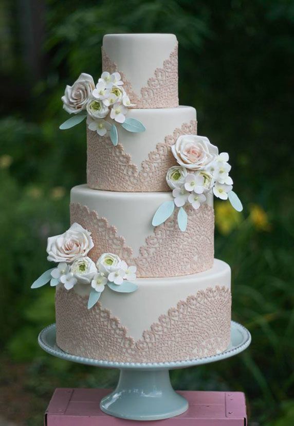 making wedding cakes