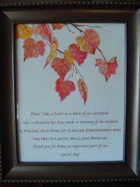 wedding favor donation