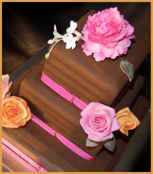 chocolate fondant wedding cake
