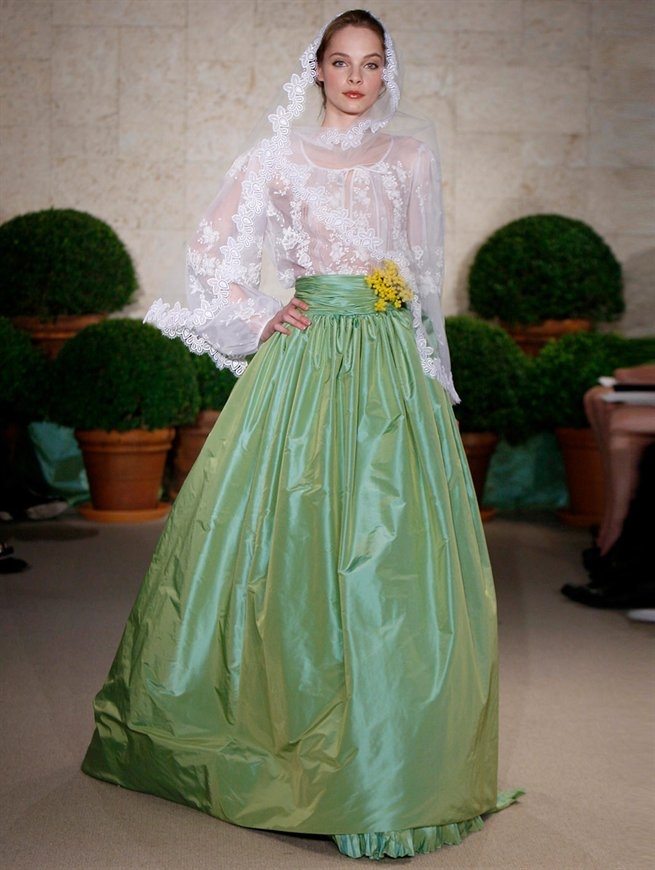 Green Wedding Gown