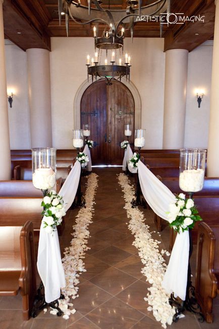 Wedding Arrangement With Flowers Church Wedding decoration Ideas - YouTube
