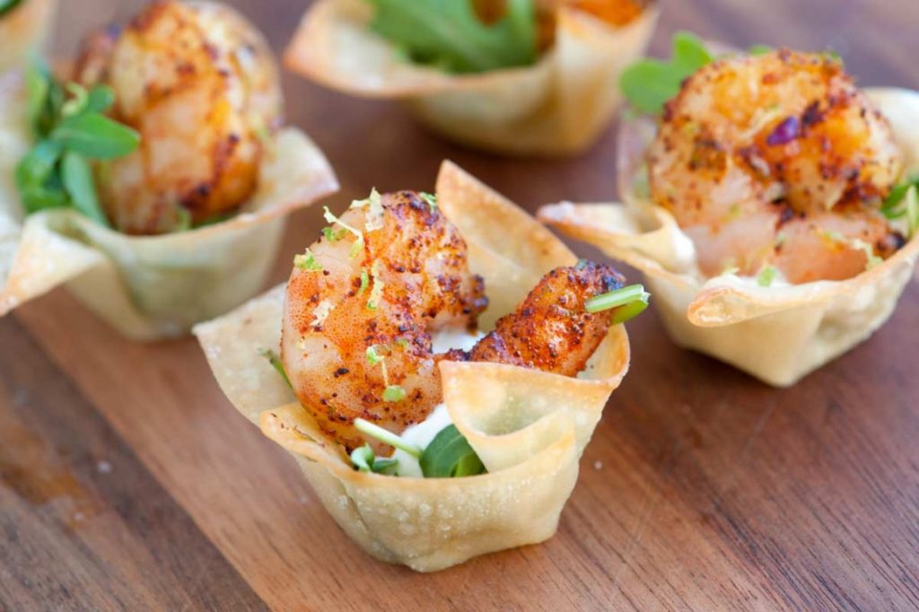 Chili Lime Baked Shrimp Cups from