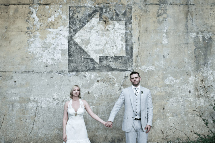 trash the wedding dress
