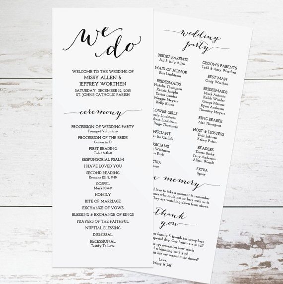 Wedding Program Template For Microsoft Word from www.topweddingsites.com