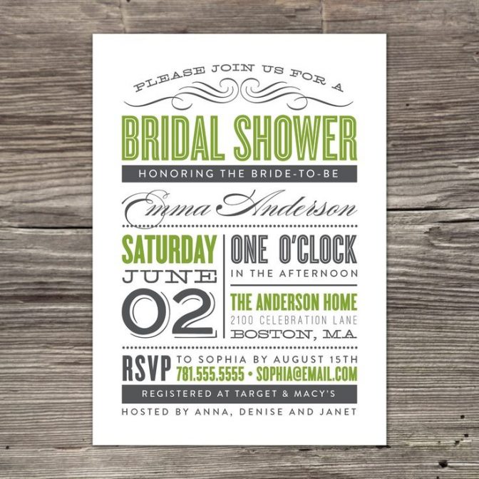 free bridal shower invitations
