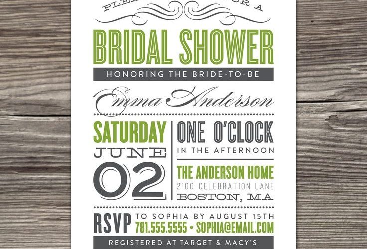 free bridal shower invitations