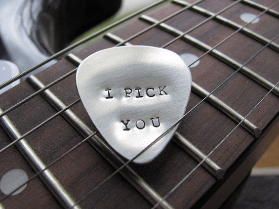 Personalized Guitar Pick favor