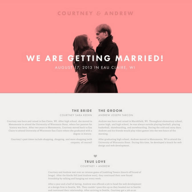 weebly wedding website