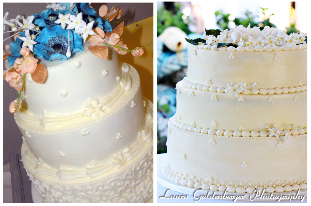 wedding flowers cake topper