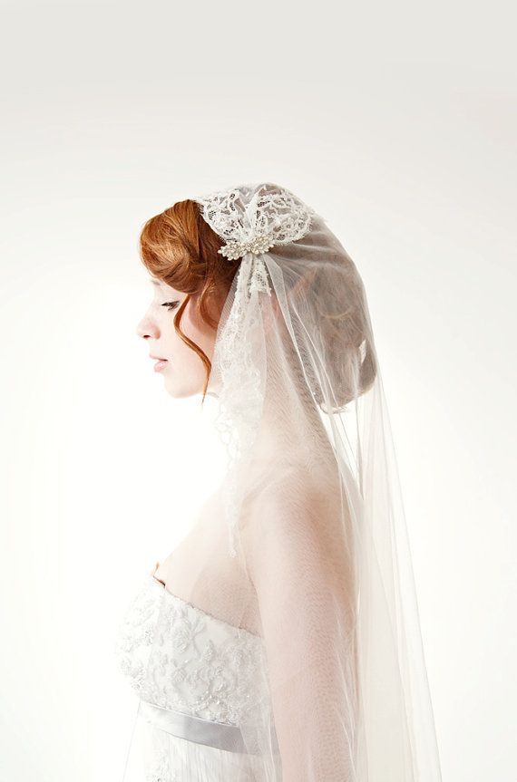 lace wedding veil