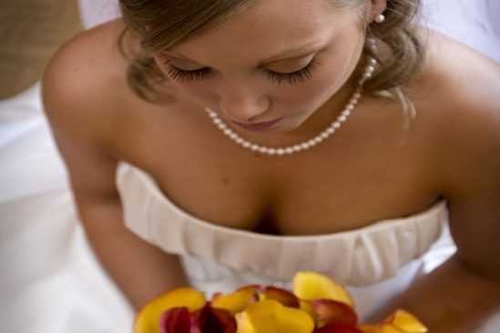Bride with accessories