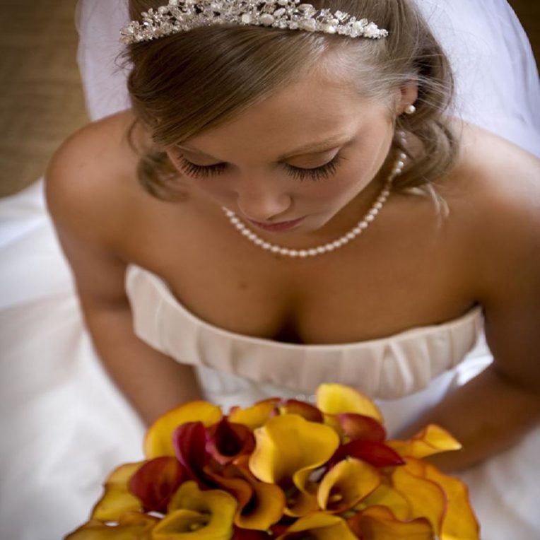 Bride with accessories