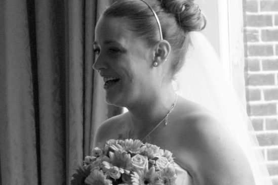 bridal hair with bangs