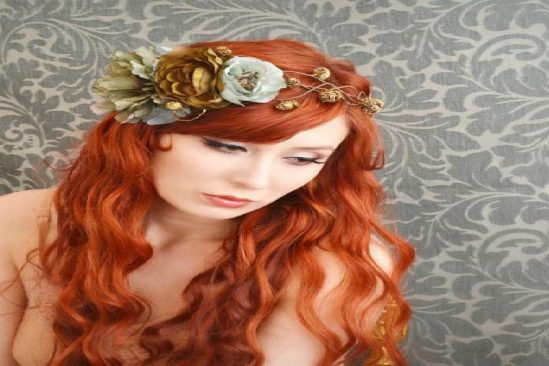 Bridal bangs