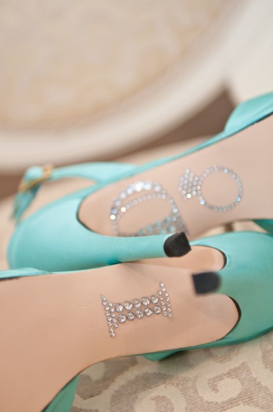 tiffany blue wedding shoes