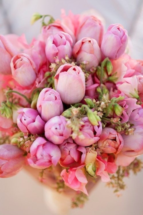 tulip wedding bouquets