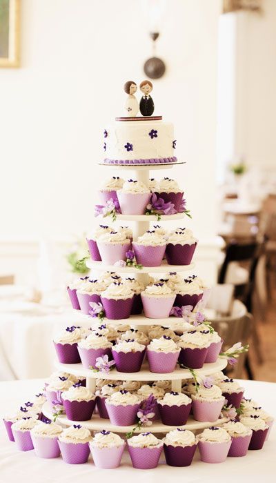 cupcake wedding cake pictures