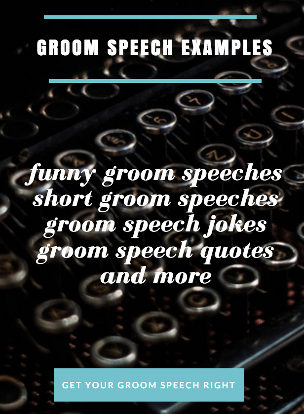 writing a groom speech