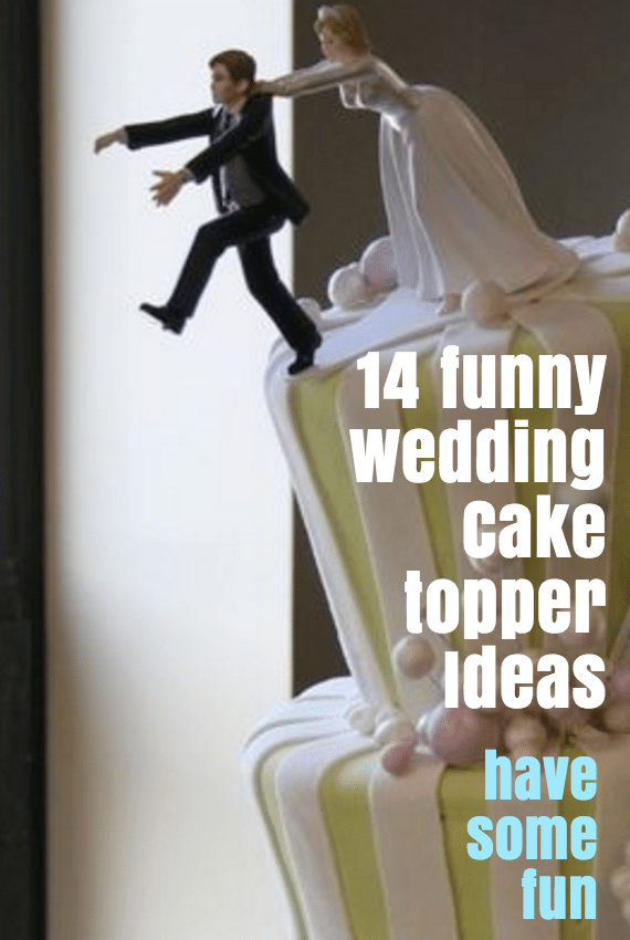 funny wedding cake toppers