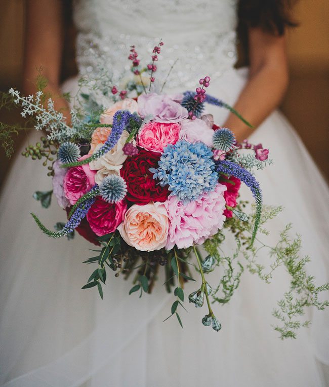 Royal Blue Wedding Bouquet