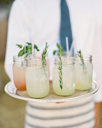 Mason Jar Signature Cocktail Weddings