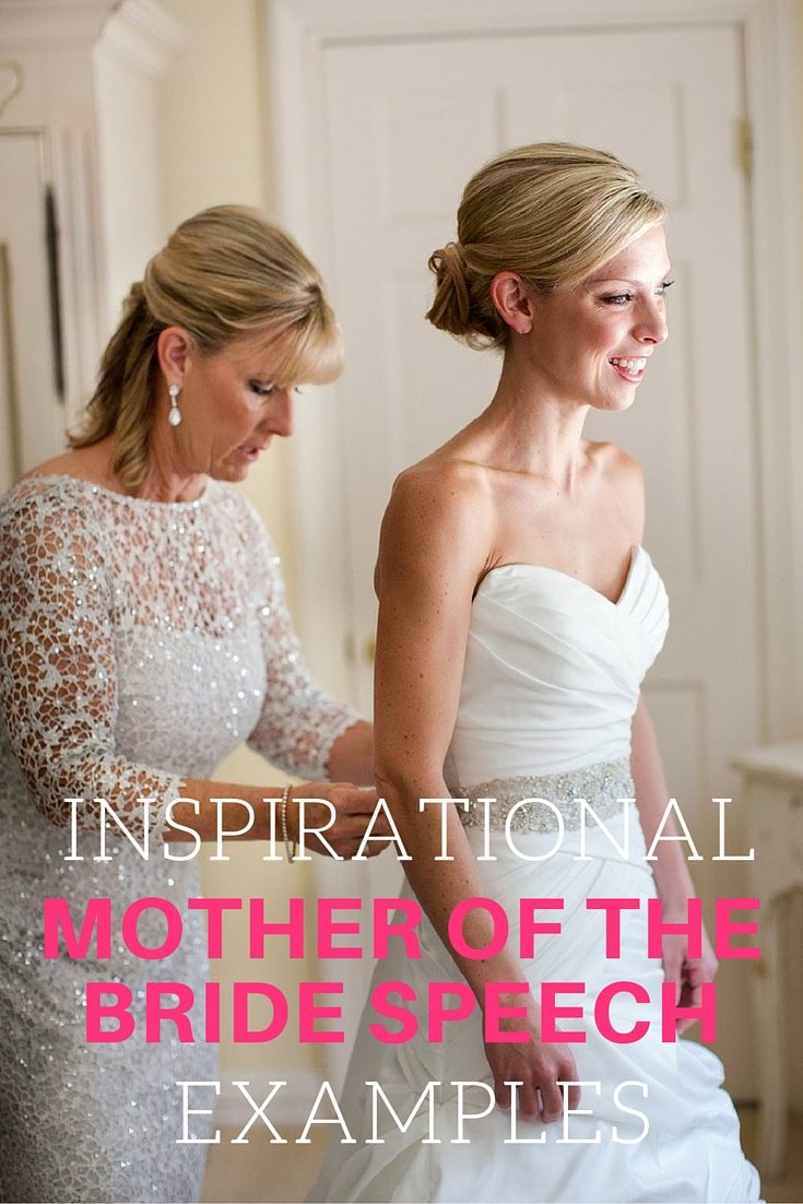 example of a mother of the bride speech