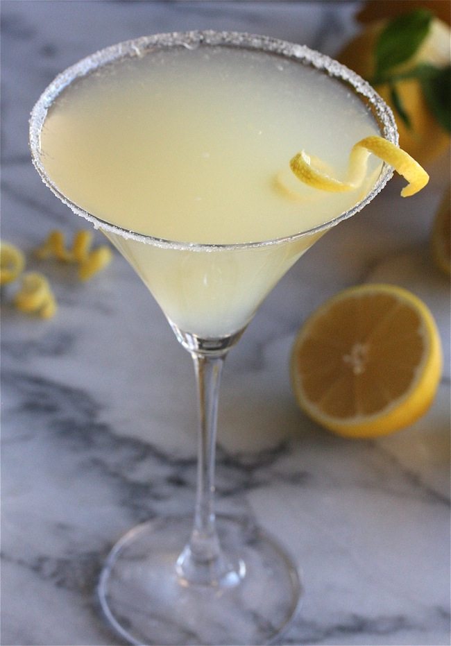 lemon Drop martini bridal shower drink