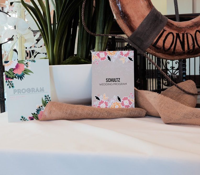 wedding program example