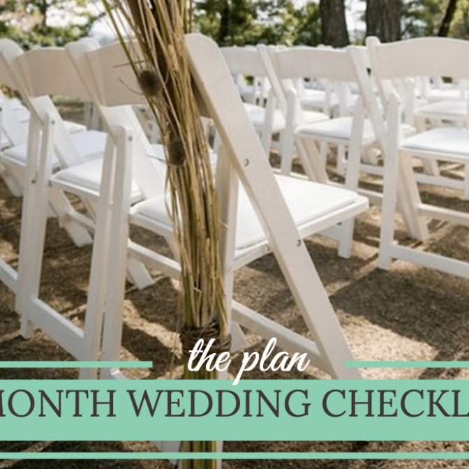 month by month wedding checklist