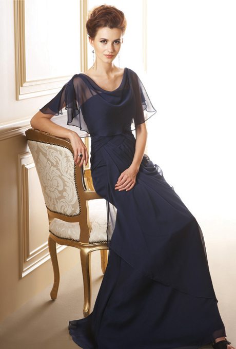 Navy Blue Mother of the Bride Dress