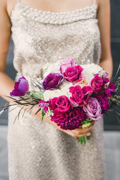 Purple Plum Bridal Bouquets