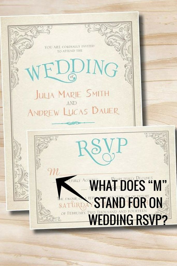 what does m stand for on rsvp