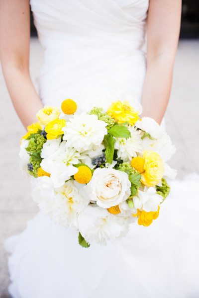 Yellow Bridal Bouquet
