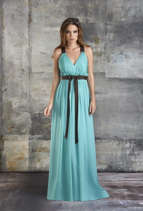 Water-Inspired, Aqua Bridesmaids Gowns | | TopWeddingSites.com
