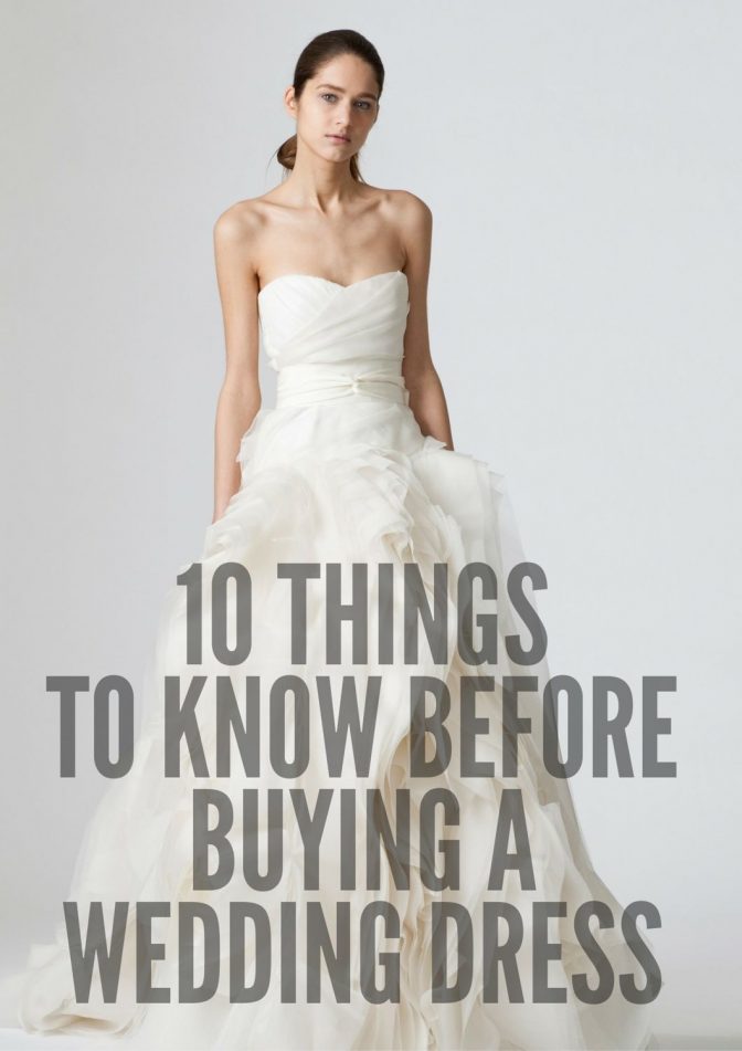 10 Things to Know Before Buying a Wedding Dress