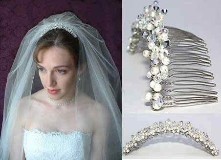 Have a Cinderella wedding hairstyle and a beautiful wedding tiara