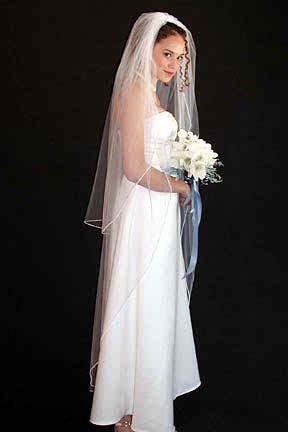 Long bridal veil