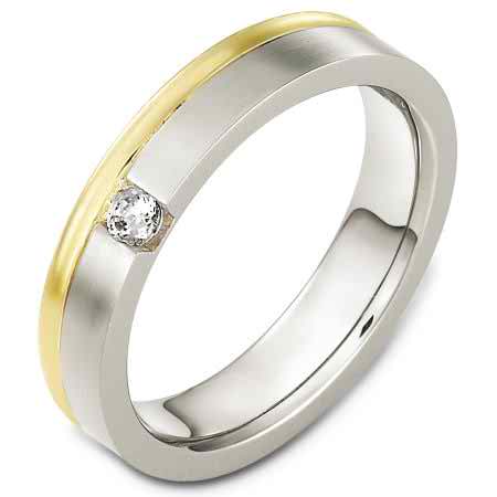 Two toned wedding bands