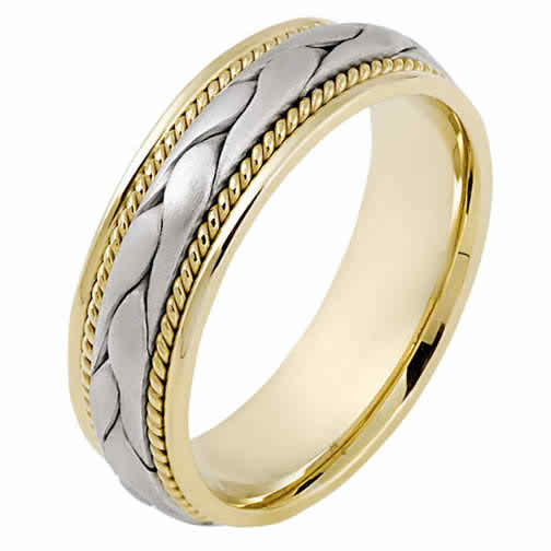 Two toned wedding bands