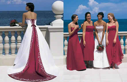colorful wedding dresses
