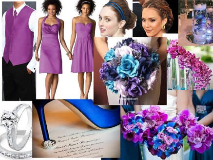 dazzling color combinations for the bridal day