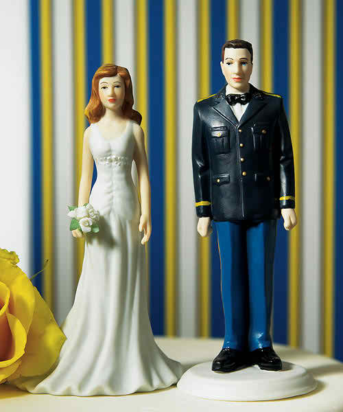 military wedding cake toppers