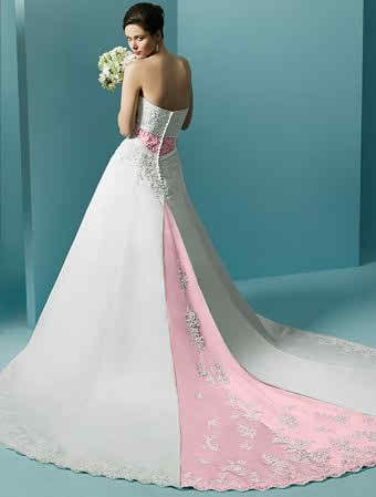 pink wedding dresses