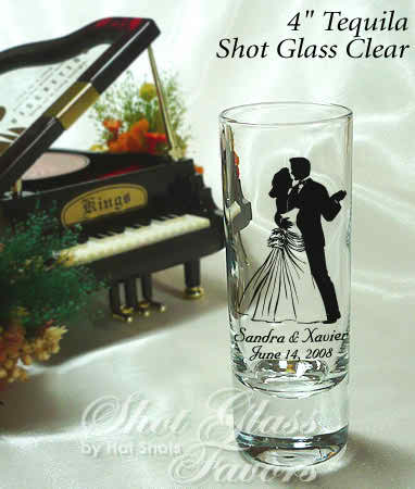 shot glasses as wedding favors