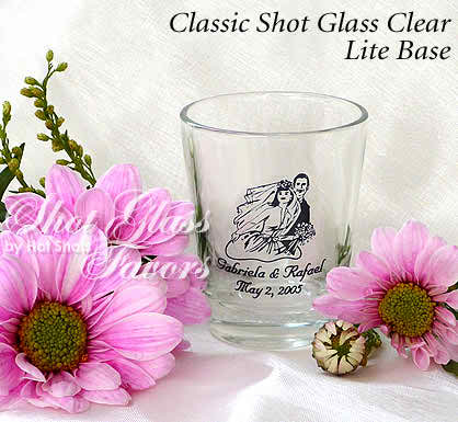 shot glasses as wedding favors