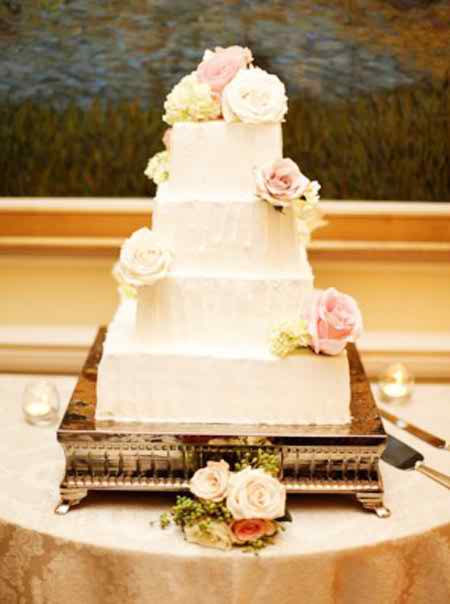 square wedding cakes