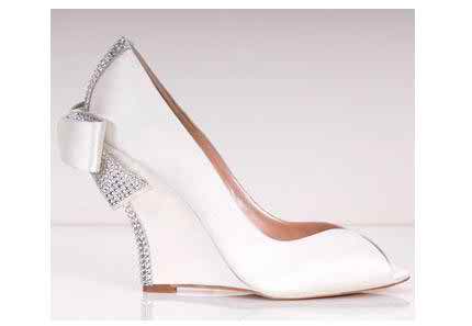 White bridal shoes 
