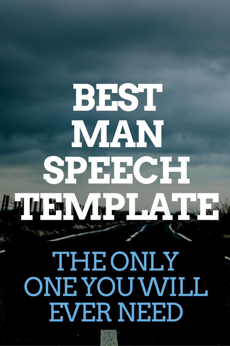 BEST MAN SPEECH TEMPLATE