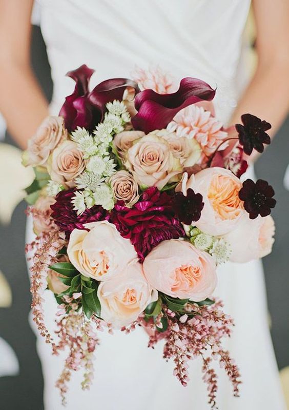 September Wedding Flowers & Bridal Bouquet Inspiration