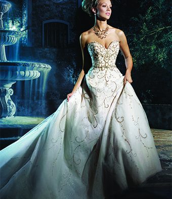 10 Disney-Inspired Wedding Gowns from Alfred Angelo | | TopWeddingSites.com